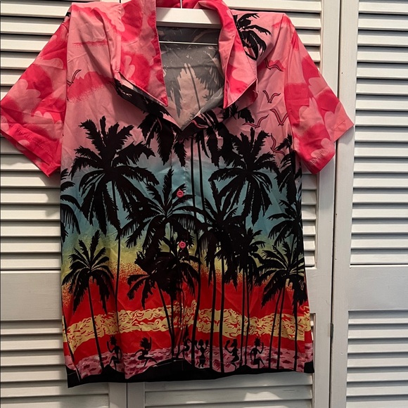 Tropical Escape Other - #019** Tropical Sunset Women Hawaiian Shirt